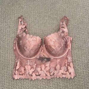 NWT Victoria's Secret Pink Floral Lace Bra